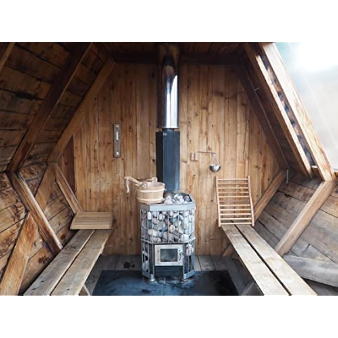 HSE Canadian Red Cedar Ergonomic S-Shape Sauna Backrest (Pack of 2)