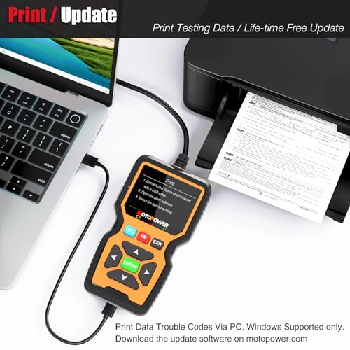 MOTOPOWER MP69038 Car OBD2 Scanner Code Reader Engine Fault Code Reader Scanner CAN Diagnostic Scan Tool - Elite Edition