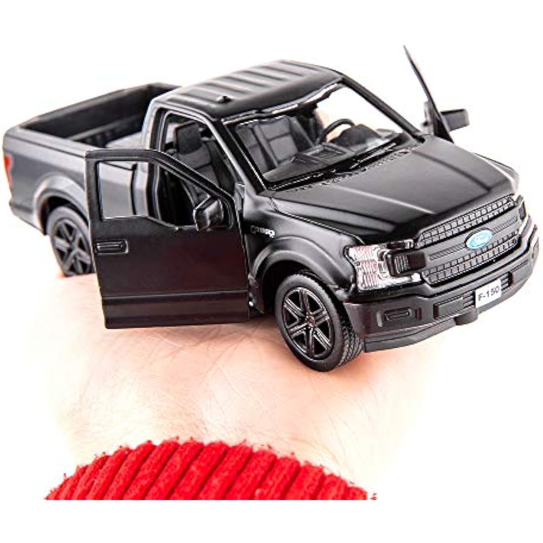 RMZ City 1:36 Scale Ford F150 Pickup Truck Casting Car Model, Zinc Alloy Toy Car for Kids, Pull Back Vehicles Toy Car for Toddlers Kids Boys Girls (Black)