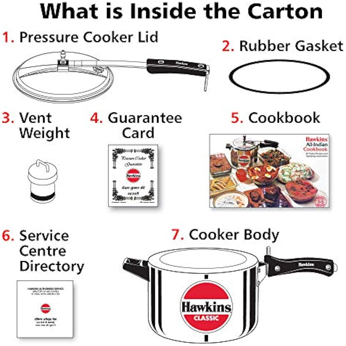 Hawkins Classic Pressure Cookers (5 Litre)
