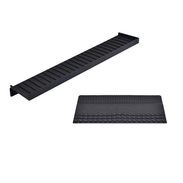 iAnomla Silicone Sink Edge Protector, 14" 36cm Kitchen Sink Splash Guard Cover with Suction Cup, Foldable, Multifunction Kitchen Accessories, Sponge