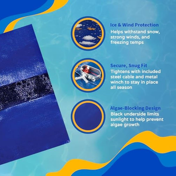Blue Wave Gold 15-Year 12-ft x 20-ft Oval Above Ground Pool Winter Cover