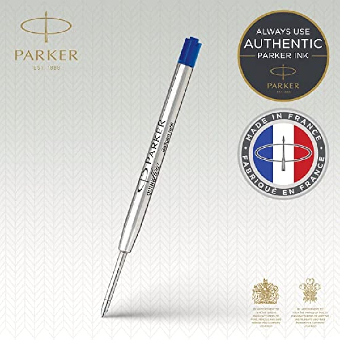 Parker Ballpoint Pen Refills | Medium Point | Blue QUINKflow Ink | 3 Count
