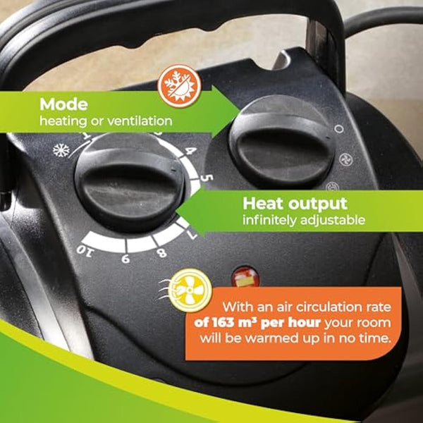 Bio Green PAL 2.0/GB 2KW Palma Heater with Digital Thermostat