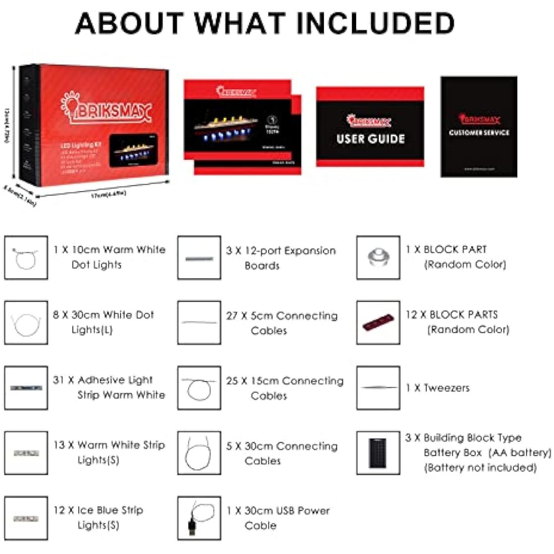 BRIKSMAX Led Lighting Kit for Creator Titanic - Compatible with Lego 10294 Building Blocks Model- Not Include the Lego Set