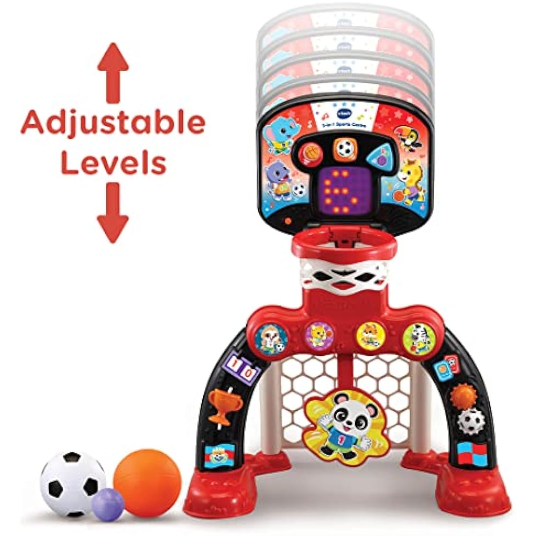 VTech 3-in-1 Sports Centre, Red/Black, 660 x 580 x 440 millimeters