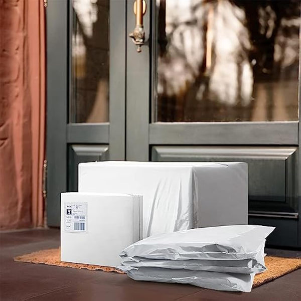 10pcs 50x70cm Blue Vintage Postage Bags - Large Self Seal Poly Postal Mailing Bags for Clothes & Parcels