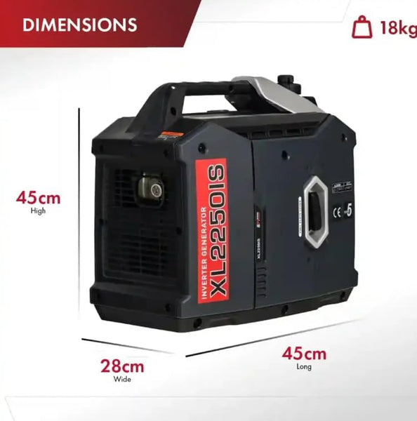 Excel Power 2kW Portable Petrol Inverter Generator Ideal For Camping, Fishing, Motorhome, Caravan, Outdoor Adventure With 2 Year Warranty