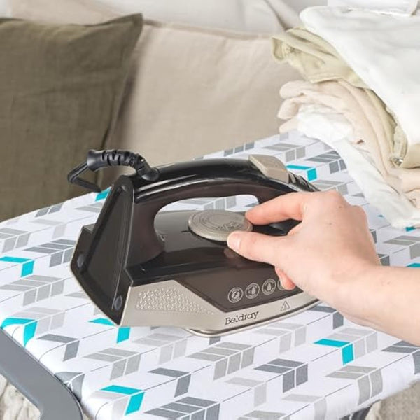 Beldray BEL01848 2000W Steam Iron – Compact Traditional Iron, Ceramic Soleplate, 230ml Water Tank with Spray Function, 100 G/Min Steam Shot, Variable Temperature Control, Anti-Drip, 1.9m Power Cord