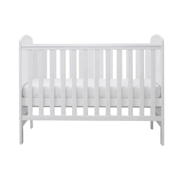 Ickle Bubba Coleby Mini Cot Bed White - Premium Pocket Sprung Mattress