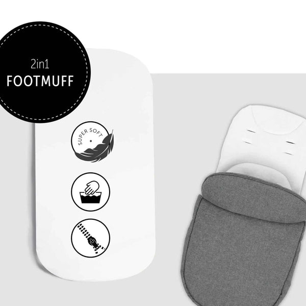 Hauck Atlantic Twin Double Stroller - Grey