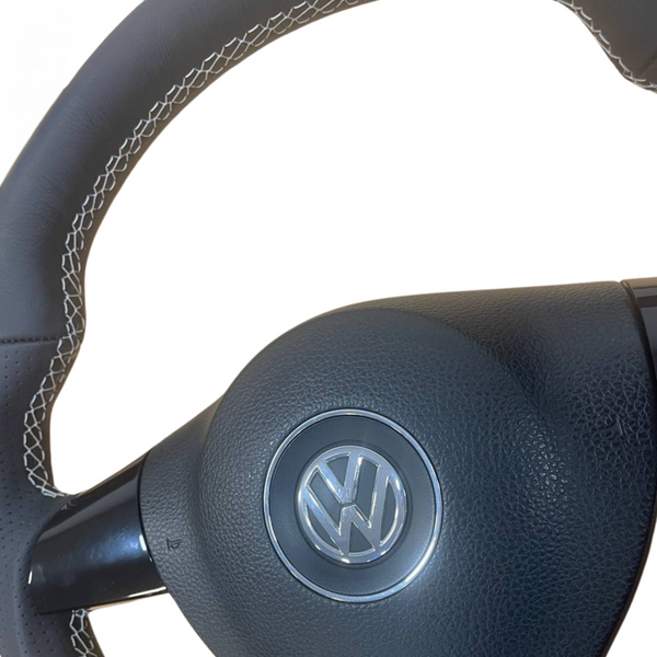 For VW T5.1 Transporter Premium Leather Steering Wheel Replacement Upgrade