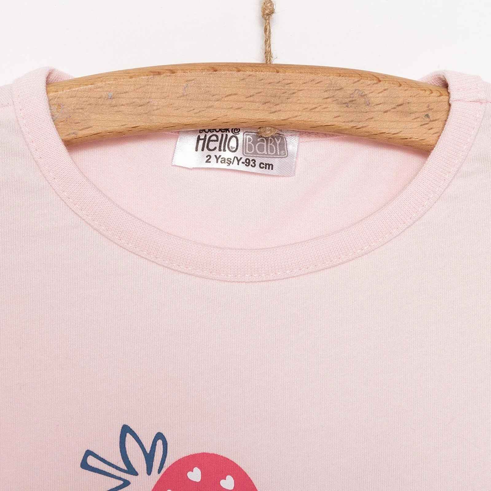 HelloBaby Girl Strawberry Patterned T-shirt - Pink