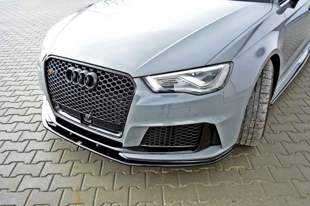 Maxton Design - FRONT SPLITTER V.2 AUDI RS3 8VA SPORTBACK PRE-FACELIFT (2015-2016)