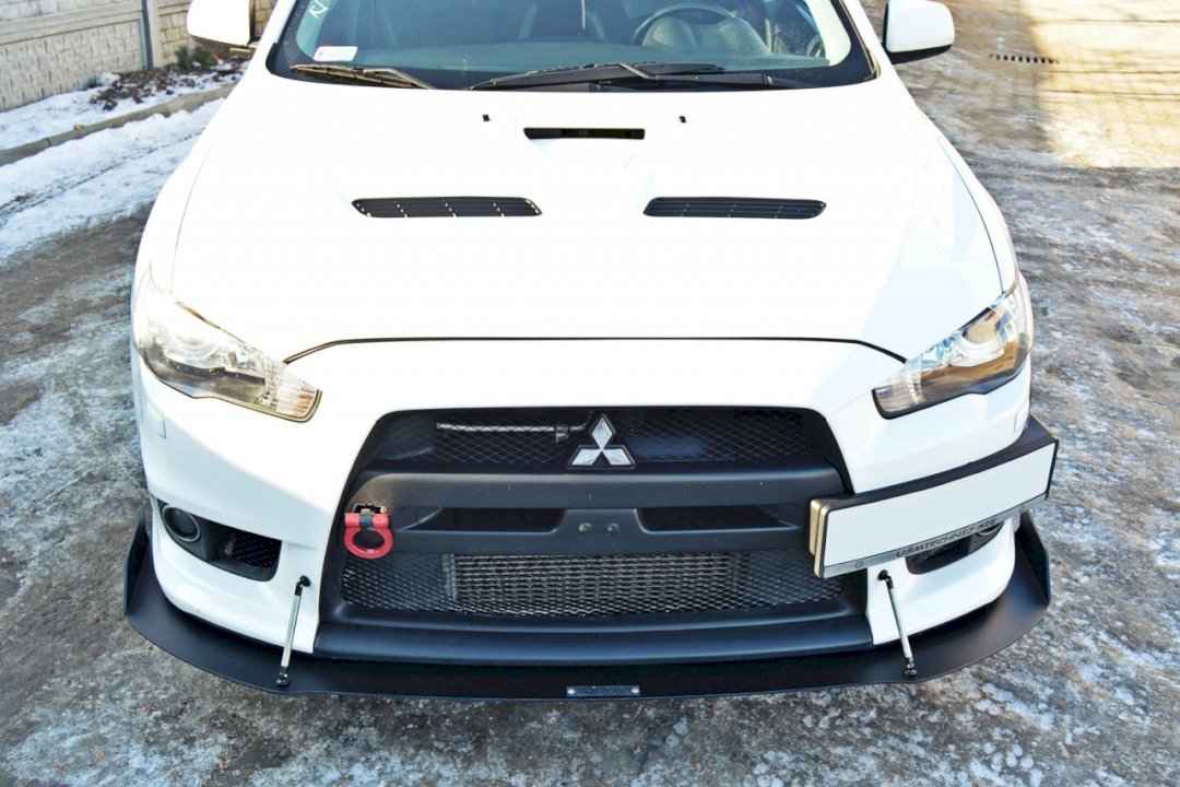 Maxton Design - FRONT RACING SPLITTER V.1 MITSUBISHI LANCER EVO X (2007-2015)