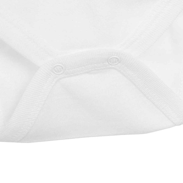 HelloBaby Long Sleeve Baby Bodysuit - White