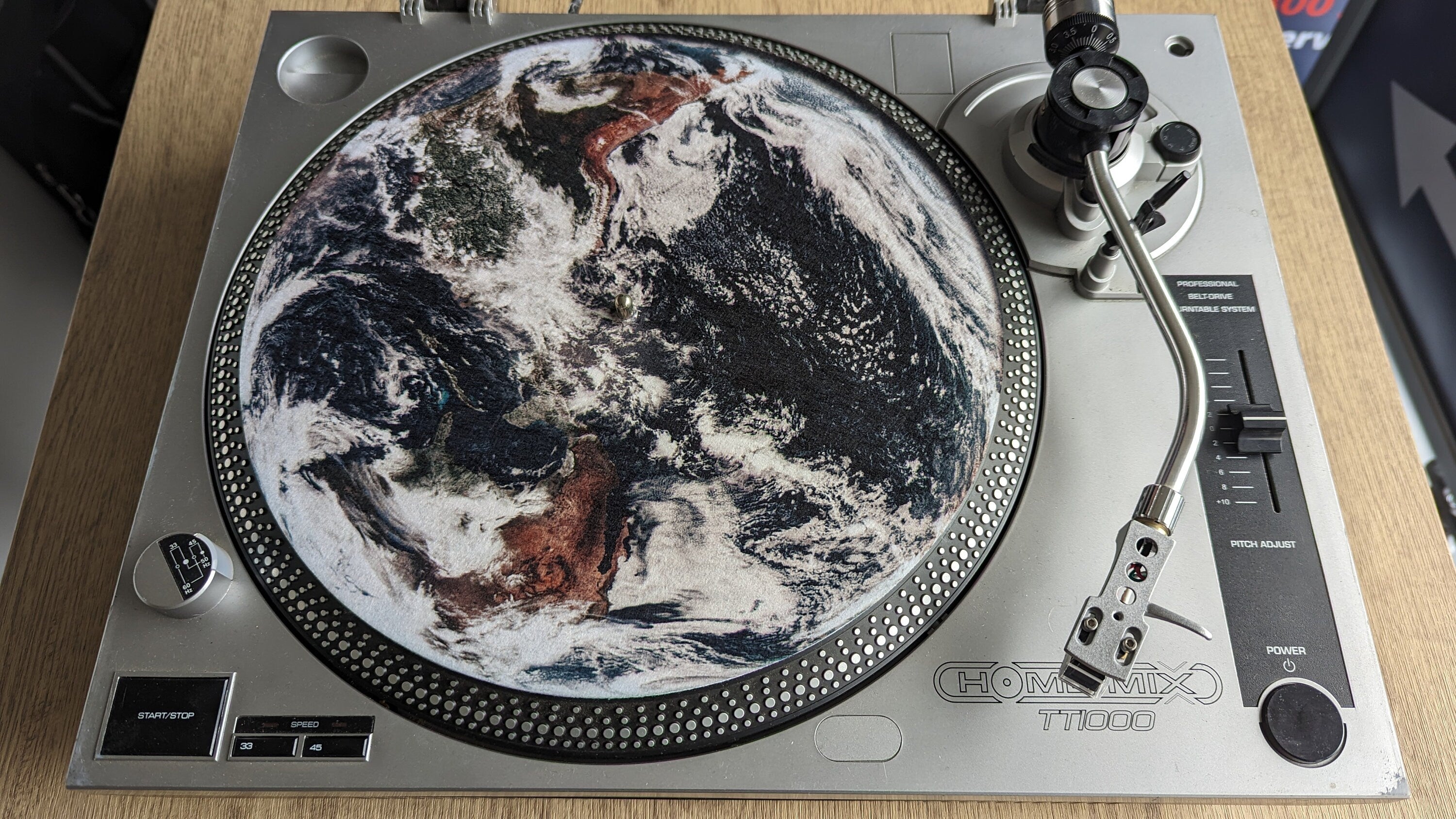 Earth Slipmat | 7" 12" Vinyl Turntable Mat | DJ Record Player Felt Mat