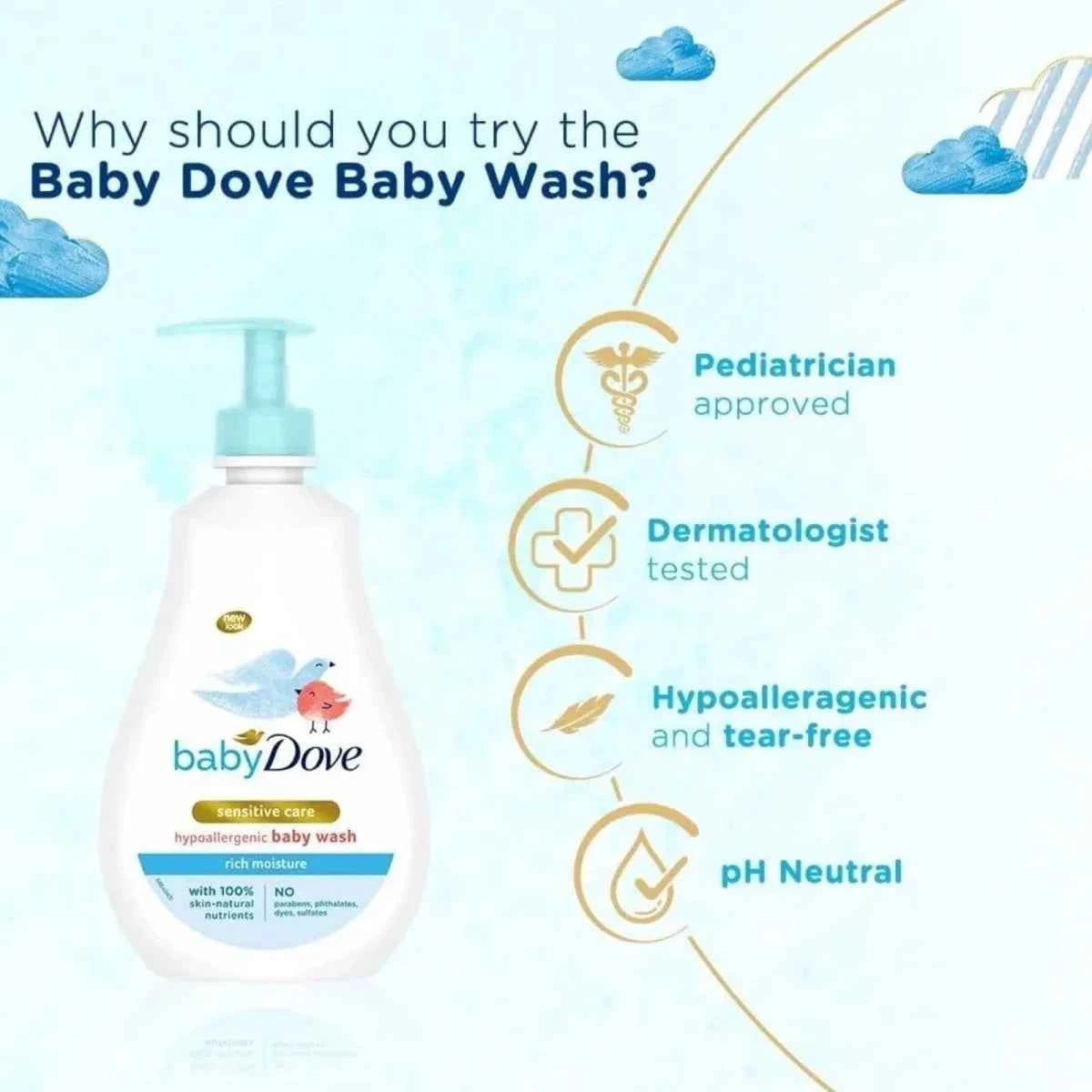 Dove Baby Head to Toe Sensitive Wash 200ml