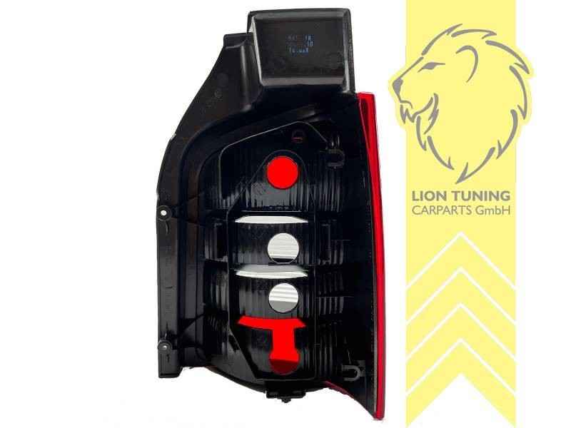 LT Halogen Rear Lights VW T5 Bus Multivan Caravelle Transporter red black LHD