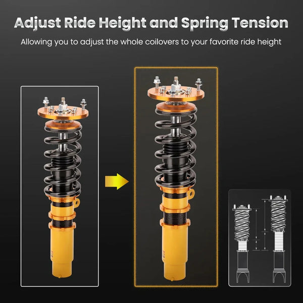MXPR Adjustable Height Lowering Coilovers Kit BMW E46 3 98-06 325i 330i