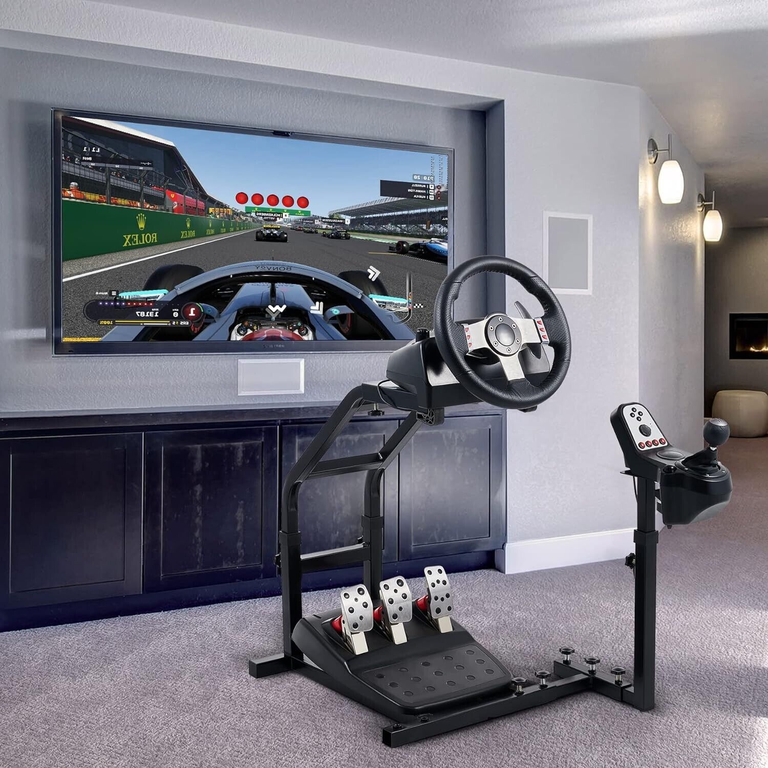 CZ Driving Game Sim Racing Frame Stand for Wheel Pedals Xbox PS PC Console