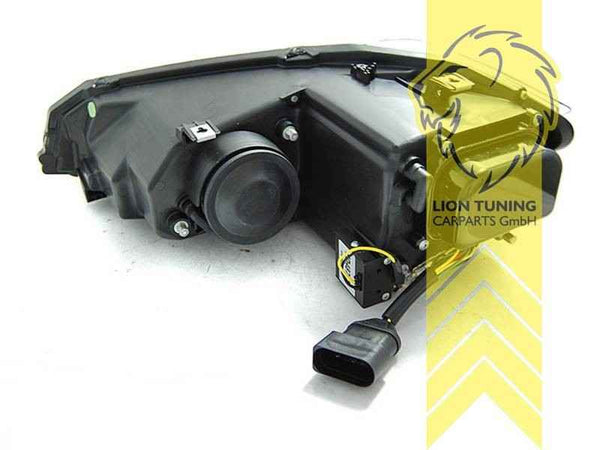 LTG Pair LED DRL Dynamic Lightbar Headlights VW Polo 2G AW 17-21 Chrome LHD