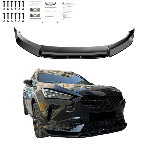 OW Front Bumper Splitter CUPRA Formentor 20-24 ABS Gloss Black