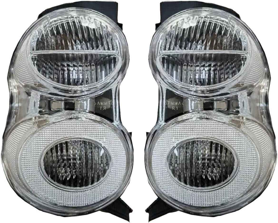 GZ Pair Smart Car Fortwo 451 Mk2 Rear Lights Tail Kamps Clear Lense 07-14 Halog