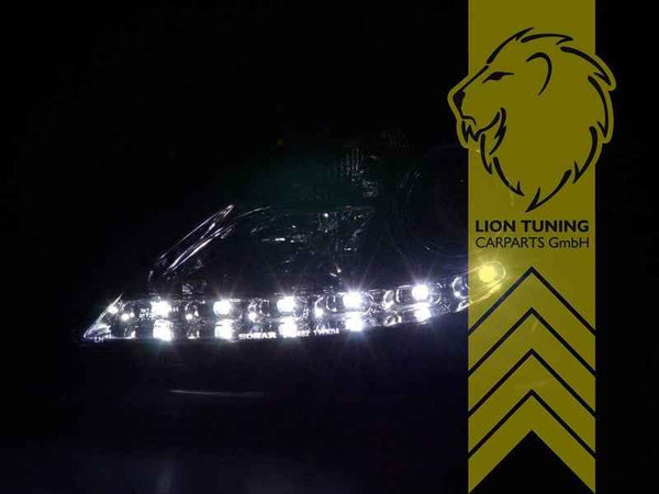 LTG Pair LED DRL Lightbar Headlights Mercedes SLK R171 04-11 Chrome LHD