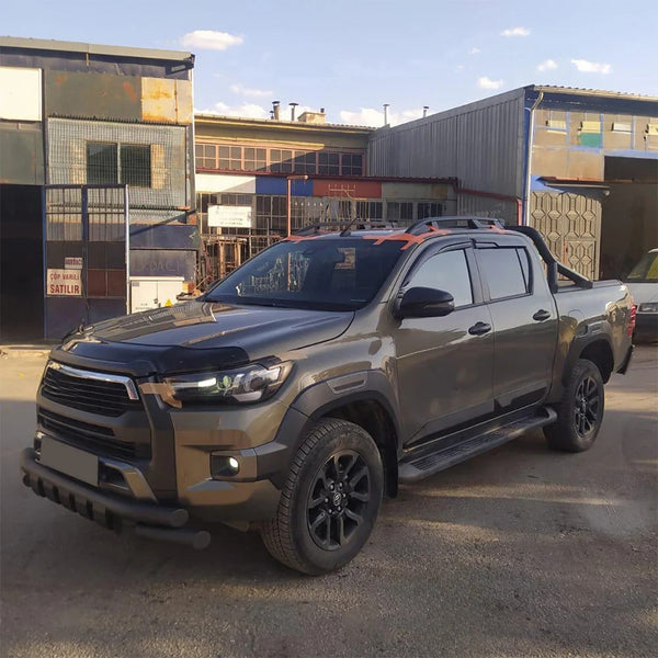 OW Body Cladding Styling Side Door Armour Panels TOYOTA Hilux 8 15+ 4 Pcs ABS