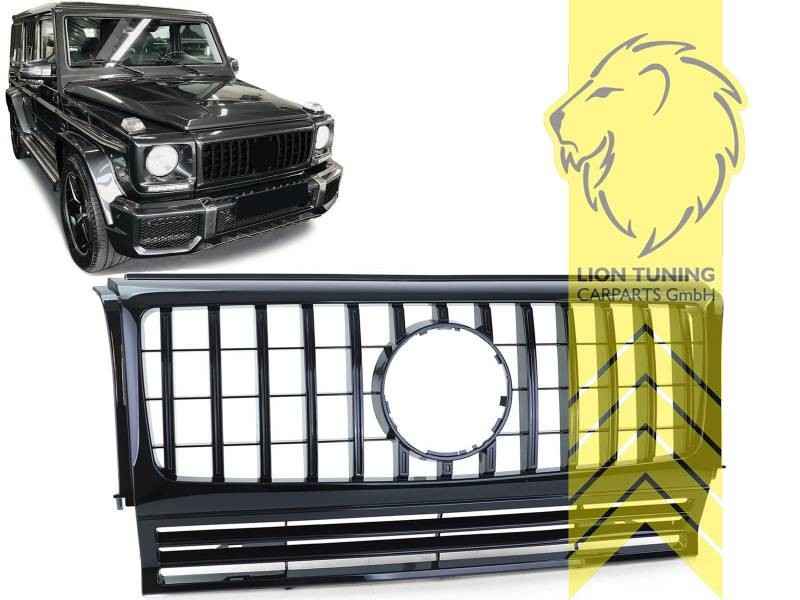 LTG radiator grille Mercedes W463 W461 W463 G-Class 89-12 Black V5 ABS