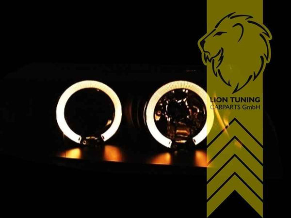 LTG Pair LED DRL Halo Ring Headlights VW Passat B5 3BG Sedan Variant 00-05 LHD