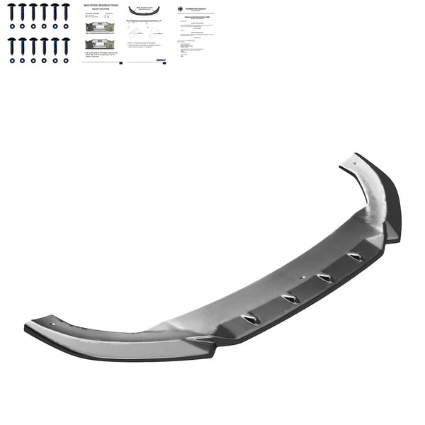 OW Front Bumper Splitter CUPRA Leon 20-24 ABE TUV ABS Gloss Black