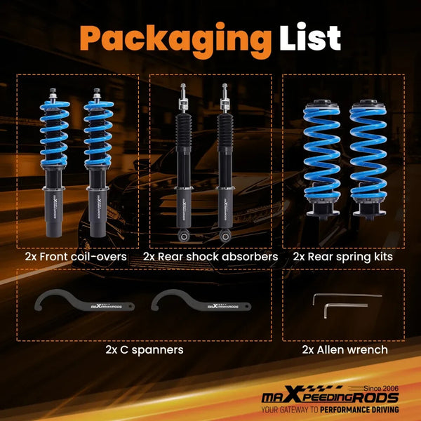 MXPR Pro Performance Lowering Coilovers Suspension Audi A6 C7 2012-2018 QUATTRO
