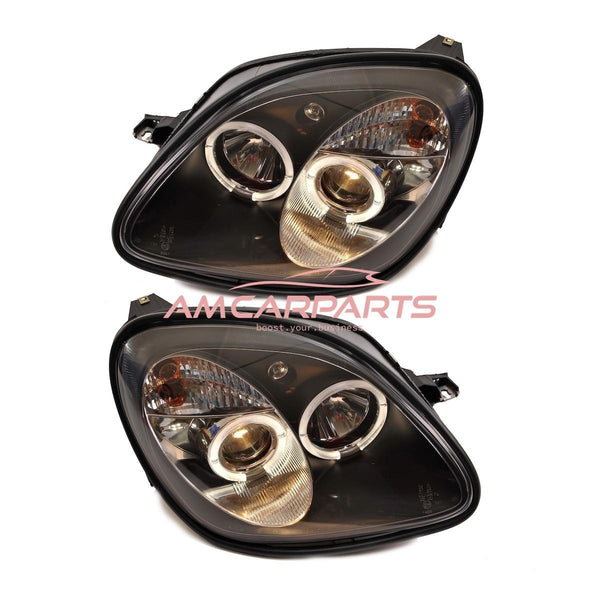 AMCP Pair LED DRL Halo Headlights MERCEDES SLK R170 96-04 LHD