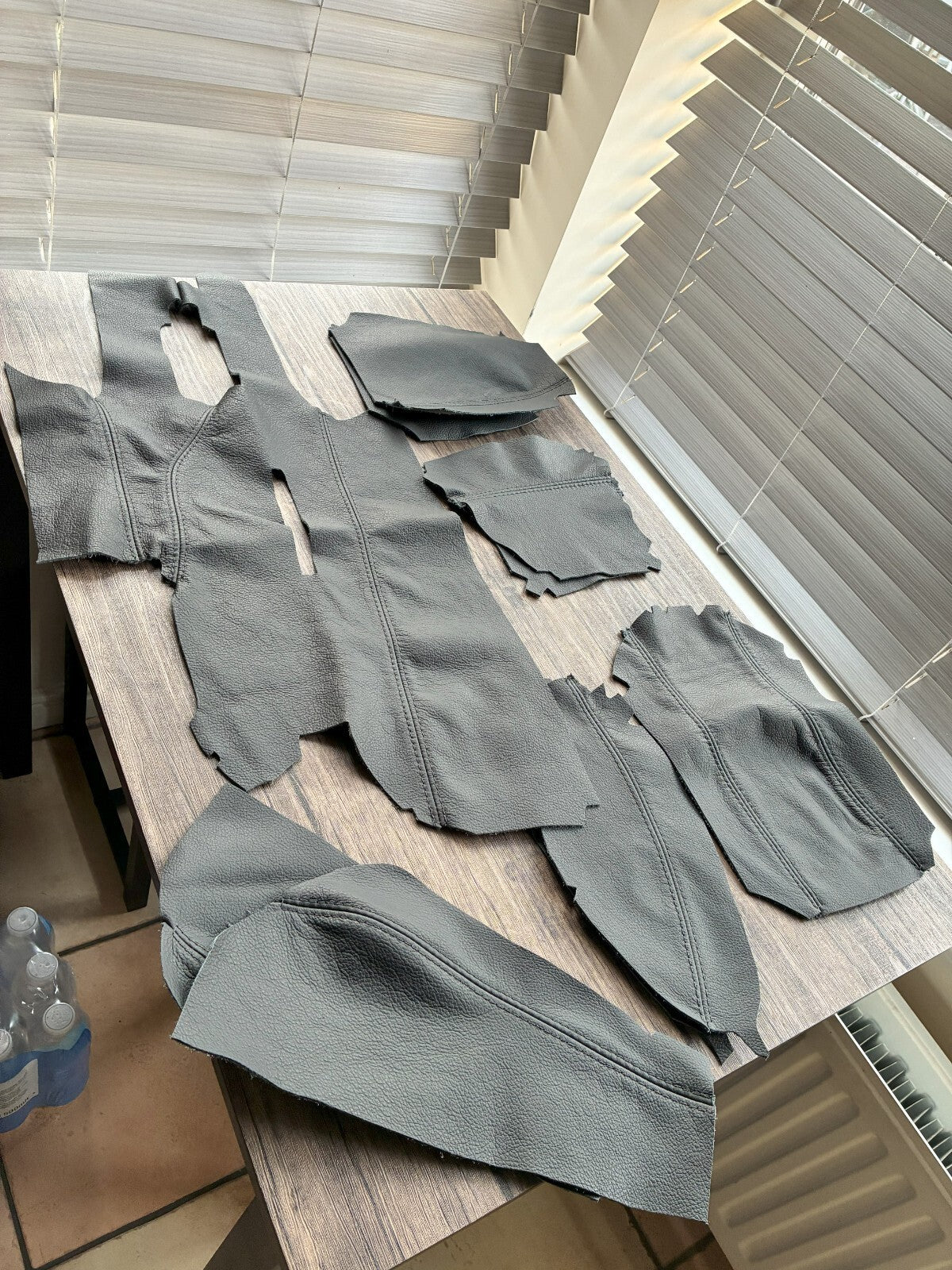 Leather Porsche Boxster 986 96-04 Black & Stitch Full Centre Console Armrest Knee Pads