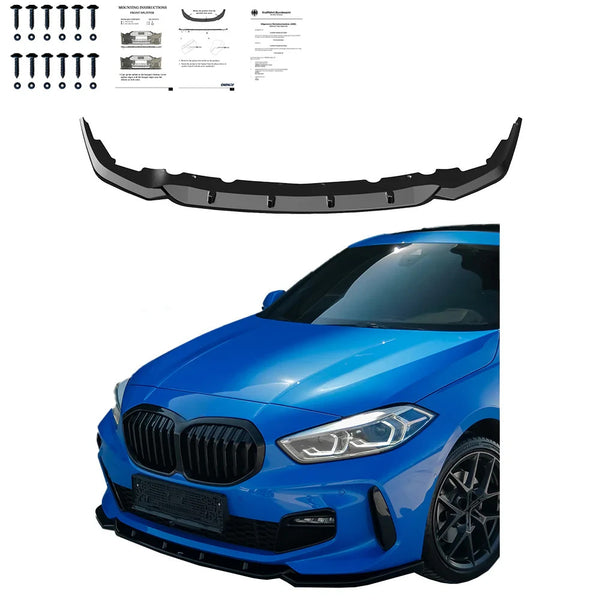 OW Front Bumper Lip Splitter BMW 1 Series F40 M-Pack M135i 19-24 Gloss Black