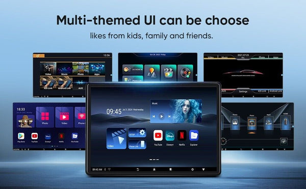 ANDRSEPRO VT-1380A 1x Headrest OLED 4K Screen 13.5" Android OS Apps Wifi Mirror Cast