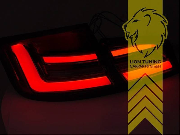 LT Pair LED Lightbar Rear Lights Tail BMW 5 Series F10 Sedan glossy black LHD