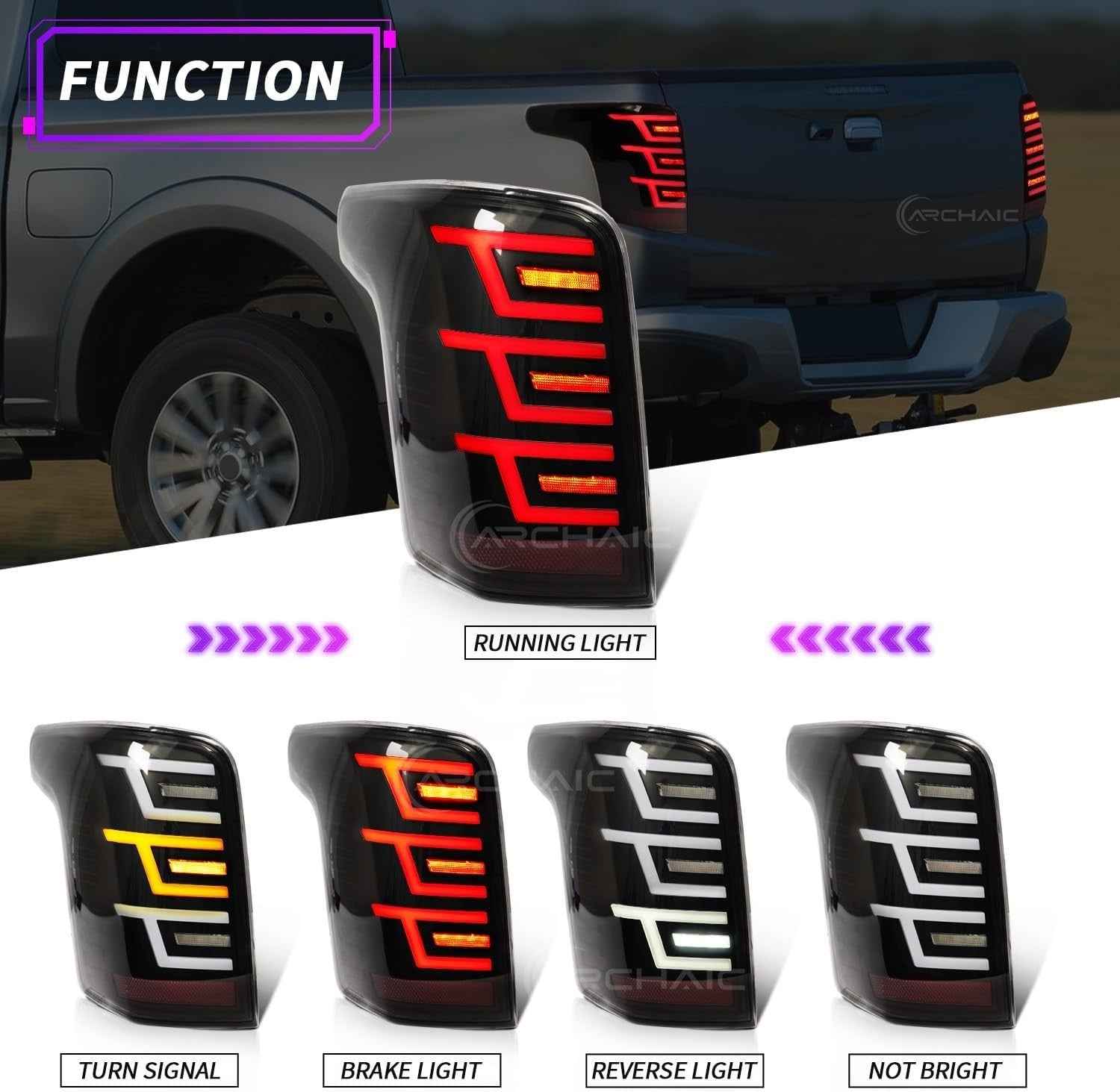 AC Pair Seq LED DRL Rear lights Tail Lamps Mitsubishi L200 Pickup Triton 05-14