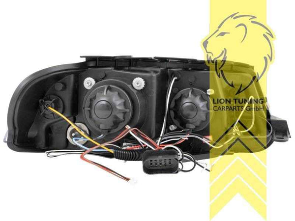 LTG Pair LED DRL Halo Ring Headlights VW Passat B5 3BG Sedan Variant 00-05 LHD