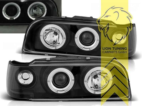 LTG Pair LED DRL Halo Ring Headlights Volvo 850 sedan estate LS LW 91-97 LHD