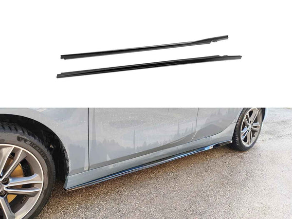 Motordrome Design Side Skirts Extensions BMW 1 Series F40 Glossy Black