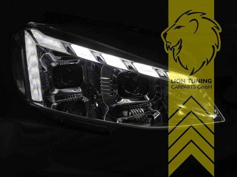 LT Pair LED DRL Lightbar Halo Headlights VW Golf 7 BA5 5G1 Saloon chrome LHD