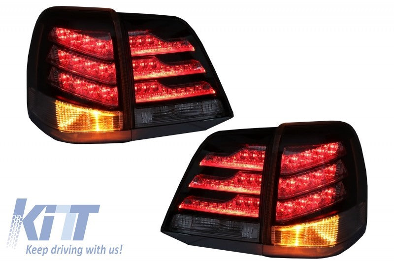 KT Pair LED Rear Lights Tail Lamps Toyota Land Cruiser FJ200 J200 07-11 LHD