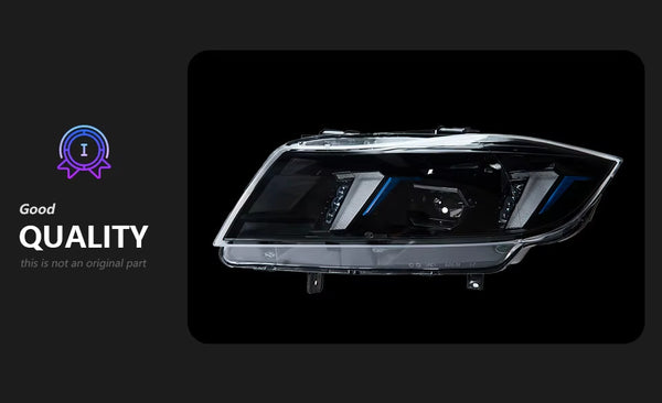 AKD Pair BMW E90 05-12 LED DRL Dynamic Lightbar Headlights LHD