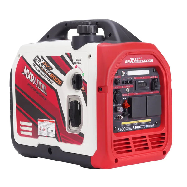 MXPR 3500W Portable Inverter Generator Quiet Camping Power Supply Digital Displa