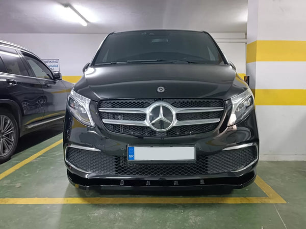 Motordrome Design Front Bumper Lower Splitter Mercedes V-Class W447 Facelift 19+