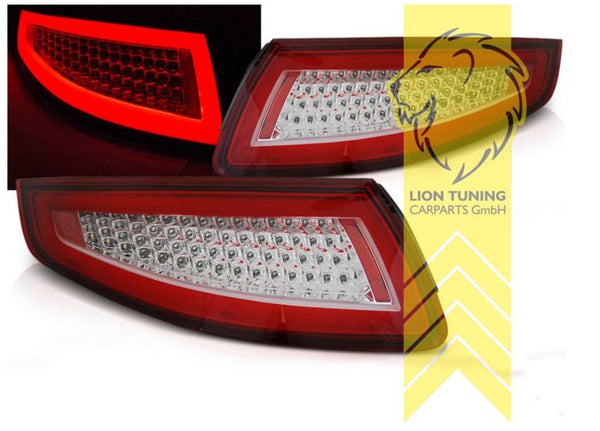 LT Pair LED DRL Lightbar Rear Tail Lights Porsche 911 997 red white