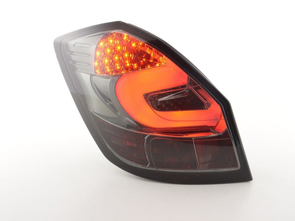FK Pair LED REAR LIGHTS Lightbar Black Smoke Skoda Fabia 5dr 07+ 2 MK2 5J 5Y LHD